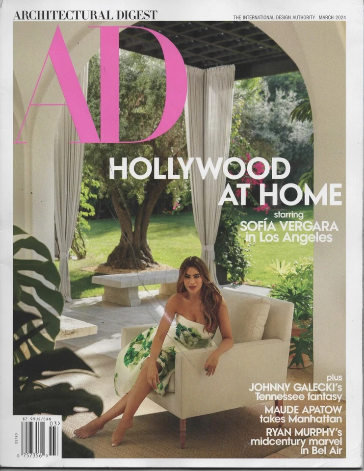 Architectural Digest Sofia Vergara Galecki Maude Apataow Ryan Murphy March 2024 - Image 1 of 1