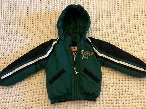 Vintage Youth Dallas Stars NHL Coat Puffer Jacket SZ 6 Cover
