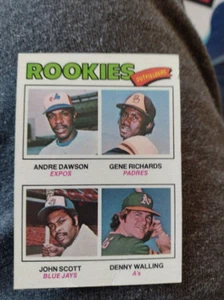 1977 Topps Baseball Rookie Outfielders #473 Andre Dawson Rookie EXPOS CREASE - Picture 1 of 6