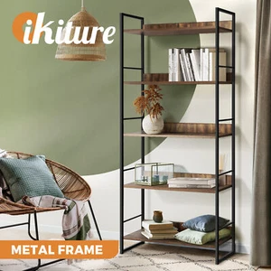 Oikiture Display Shelves Bookshelf Bookcase Shelf Storage Industrial Furniture - Picture 1 of 11