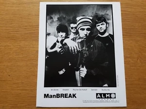 MANBREAK 8x10 BLANCO Y NEGRO Foto Publicidad de Prensa Años 90 UK BANDA DE ROCK ALTERNATIVO - Imagen 1 de 3