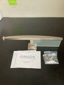 Ginger  Toilet Paper Tissue Holder w Shelf Satin Nickel cayden  4906-1/SN. W8 - Picture 1 of 6