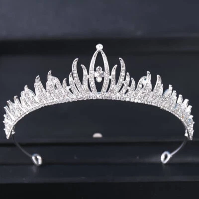 DIADEMA CORONA ELFA MISS SPOSA BALLERINA COSPLAY FANTASY ARGENTO C25 - Immagine 1 di 3