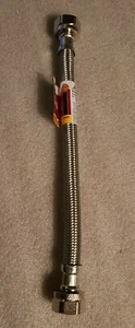 ACE 1/2 in. FIP x 1/2 in. FIP x 9 in Braided Stainless Steel Faucet Supply Line - Picture 1 of 4