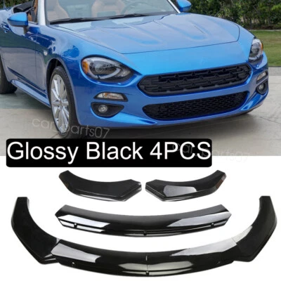 For Fiat 124 Spider 17-20/ 500L 14-20 Front Bumper Lip Splitter Spoiler Body Kit - Image 1 of 4