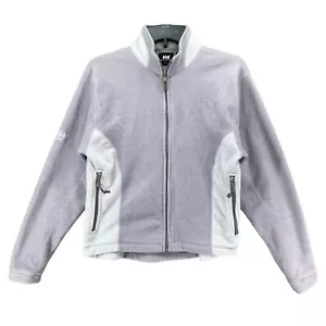 Helly Hansen Jacket Women S Purple Fleece Full Zip Coat Pockets Outdoor Gorpcore - Picture 1 of 15
