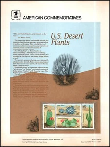 1981 Desert Plants catus agave CP156 commemorative panel 156 MNH Sc 1945a block - Picture 1 of 1