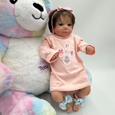 First Impressions Baby Girl Long Sleeve Tee Pale 3-6M Pale Blush Embroidered New - Image 1 of 4