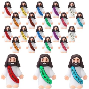 Little Jesus Figures, Mini Jesus Figurines in Bulk, Multicolor Tiny Jesus Figure - Picture 1 of 9