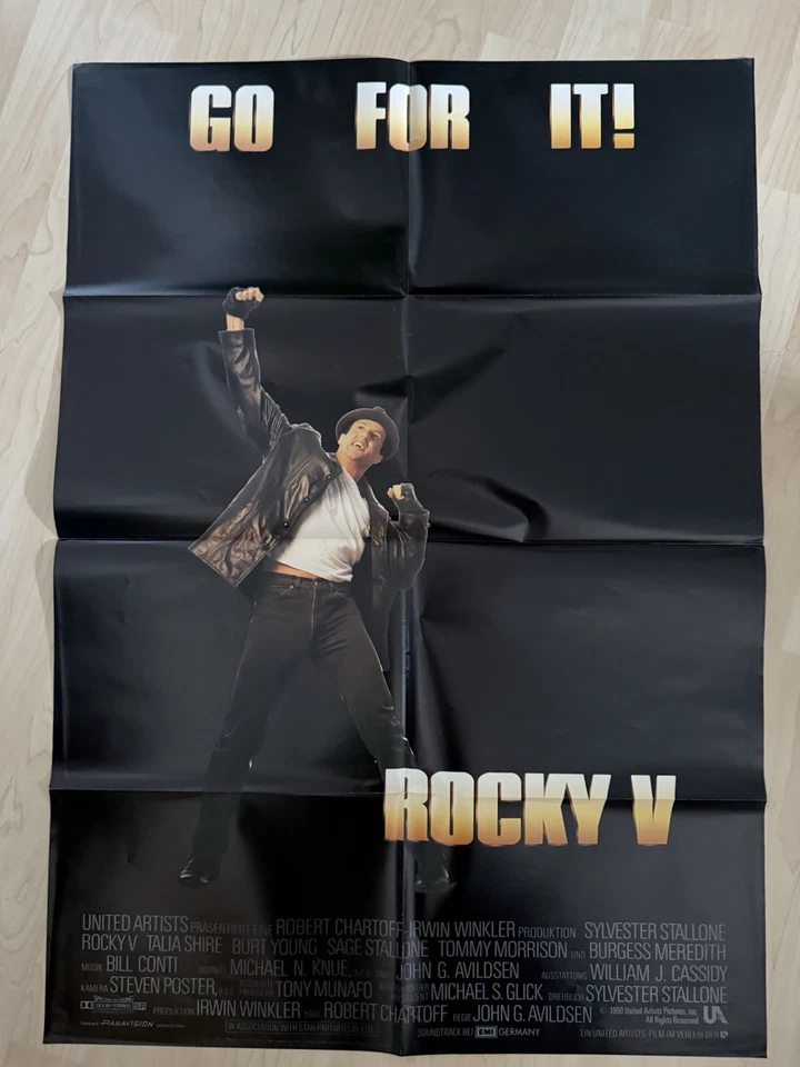 ROCKY V Sylvester Stallone, Talia Shire, Burt Young 1990 - Filmplakat DIN A1 - Bild 1 von 1