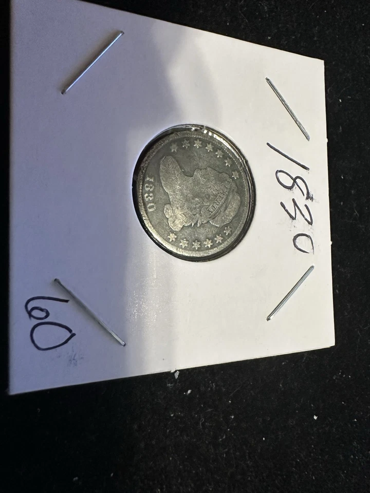 1830 Seated Bust Dime Fine - Very Fine Red Book $85-$130. 90% Silver Content - Image 1 of 3