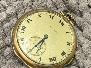 pocket watch WALTHAM grade 220 15 jewels c 1913 USA 12s - Picture 1 of 7