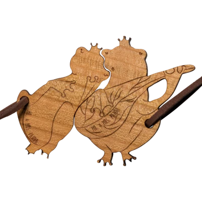 Pärchen Schlüsselanhänger Frosch Gitarre - Geschenk Partner Paargeschenk Fre.. - Bild 1 von 4