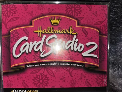 Hallmark Card Studio 2 PC CD-ROM Windows 3 discos conjunto software de fotos de Sierra Foto 1 de 4