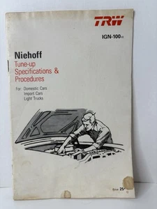 VINTAGE 1983 CE NIEHOFF TRW TUNE UP SPECIFICATIONS & PROCEDURES GUIDE BOOK - Picture 1 of 15