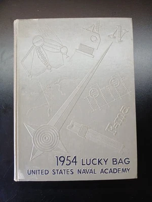 The LUCKY BAG 1954 United States NAVAL ACADEMY Yearbook Military History Foto 1 de 4