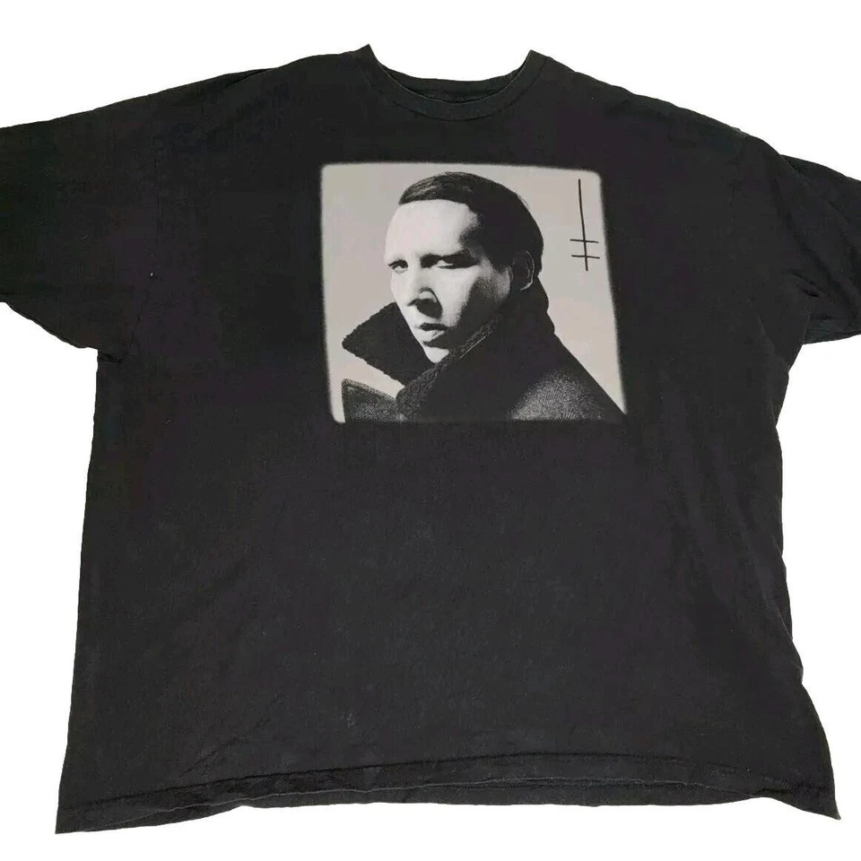 Marilyn Manson T-Shirt 2018 Tour Concert Band Men's 3XL Cotton Graphic cotton - Image 1 of 4