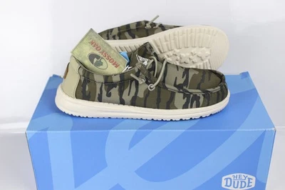 Hey Dude Kids Boys Wally Mossy Oak OG Bottomland Camo Slip On Lightweight - Image 1 of 4