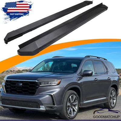 Pedais barras laterais 2 peças degraus laterais 600 lb estribos estribos para Honda Pilot 2023-2025 - Imagem 1 de 4