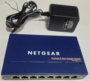 NetGear GS108 ProSafe 8-port Gigabit Switch v3 With Adapter GS108v3 - Picture 1 of 4