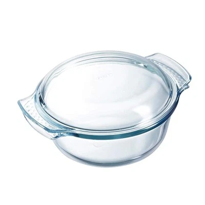 Pyrex Classic Casseruola tonda con coperchio a tegame in vetro borosilicato, 4.9 - Immagine 1 di 2
