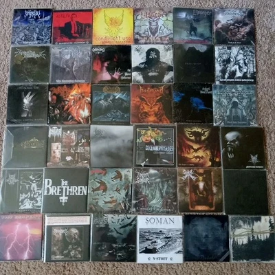 Black Metal Cardsleeve (Promo) Lot Of 36 Impiety, Wolves In the Throne Room Foto 1 de 4