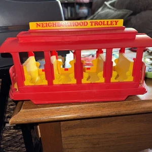 Carro de música de juguete vintage del barrio de Mr Roger funciona juguete ideal 1970 1977 - Imagen 1 de 8