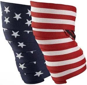 Harbinger Red Line Knee Wraps 78” For Weightlifting BRAND NEW USA Design - Picture 1 of 6