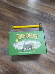 Klassischer John Deere lizenzierter Metall Blechkasten Caddy Aufbewahrung Traktor grün - Bild 1 von 4