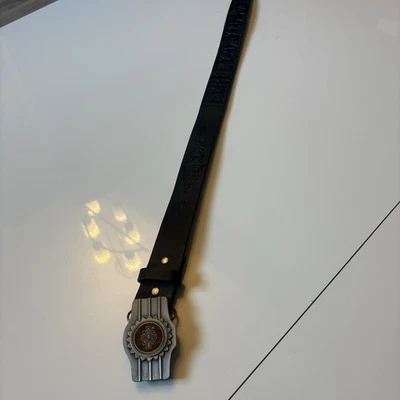 90-х Harley Davidson мотоциклиста черный кожаный ремень размер 36-38 - Изображение 1 из 4