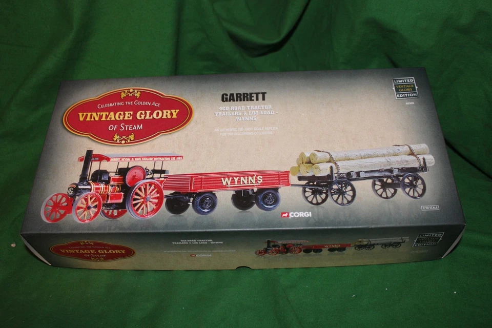 CORGI GLORY OF STEAM GARRETT TRACTOR TRAILER & LOG LOAD WYNNS LIVERY 1/50 80305 - Image 1 of 1