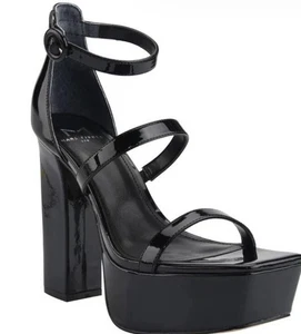 Marc Fisher LTD Frita Platform Sandal Women Black Sizes 8.5 - Picture 1 of 3