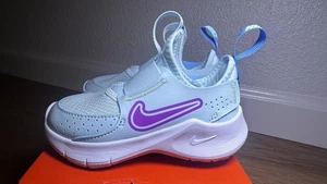 Nike Flex Runner Niño PS Azul Glaciar Hiper Violeta Correr Talla 8c - Imagen 1 de 9