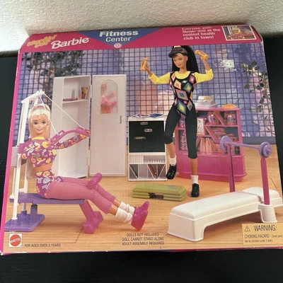 Barbie Workin' Out 1997 gimnasio 67657 nuevo en caja muñeca Mattel juego gimnasio Foto 1 de 4