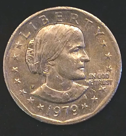1979 P Susan B Anthony One Dollar *Wide Rim* Rare Coin Cover