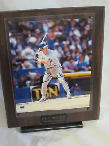 Foto Autografiada de Paul Molitor 8x10 Blue Jays Placa de Pared SGC Auténtica - Imagen 1 de 5
