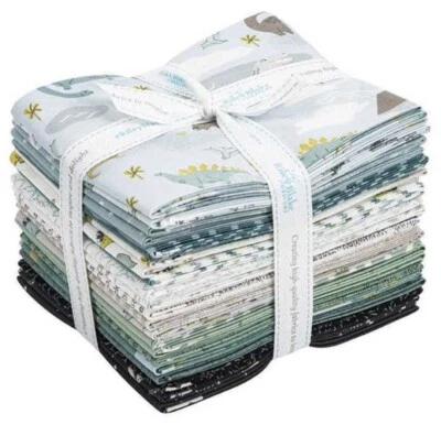 ROAR Riley Blake Fabric 21 件 Fat Quarter Bundle 恐龙 — 第 1/4 张图片