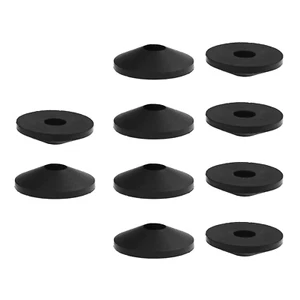 10Pcs Conical Rubber Washers for Toilet Tank to Bowl Bolts, Beveled Gasket Wash - Picture 1 of 3