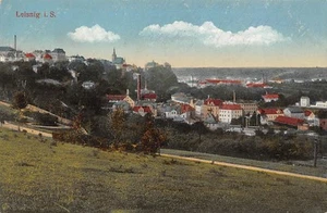 AK Leisnig i. Sa. Ortsansicht Postkarte gel. 1918 Feldpost - Bild 1 von 2