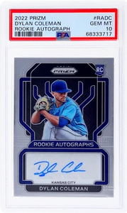2022 Panini Prizm Dylan Coleman Rookie Auto #98 PSA 10 Rookie RC - Picture 1 of 2