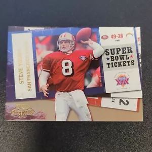 Boleto Steve Young 2010 Playoff Contenders Super Bowl #53 serie 52/100 SF 49ers - Imagen 1 de 3