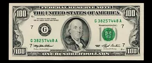 1993 $100 Federal Reserve Note Chicago Almost Uncirculated - Picture 1 of 2