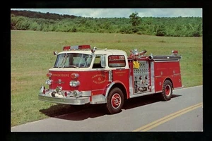 Fire Fighting postcard Nimmonsburg, New York NY LaFrance pumper truck engine - Picture 1 of 2