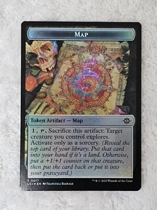 MTG Map Golem 17/13 Double-Sided Token Foil The Lost Caverns of Ixalan T - Picture 1 of 6