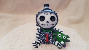FURRYBONES Webster the Spider Figurine Skull in Costume New FREE SHIPPING - Picture 1 of 5