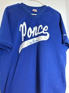 Ponce De Leon #11 Jersey XL Blue Wilson Authentic, made in USA VTG - Picture 1 of 5