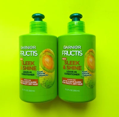 Garnier Fructis Sleek and Shine Leave-In Conditioner - Lot of 2 - Image 1 of 2