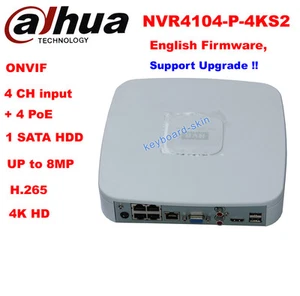 Dahua english NVR4104-P-4KS2 4 Channel Smart Mini 1U 4POE Network Video Recorder - Picture 1 of 12