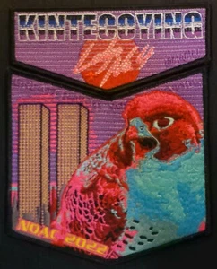 OA KINTECOYING LODGE 4 BSA GREATER NEW YORK 2022 NOAC 2-PATCH FLAP SET FALCON - Picture 1 of 1