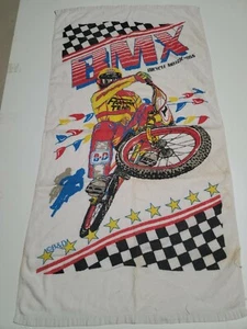 Rare Vintage B & D Beach Bath Towel White 56" x 28" - Picture 1 of 9